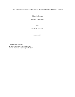 The Competitive Effects of Charter Schools: Evidence from the