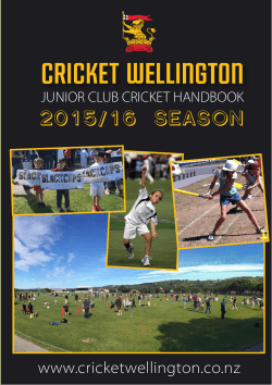 cricket wellington - Karori Junior Cricket Club