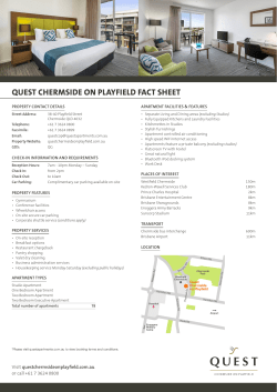 quest chermside on playfield fact sheet