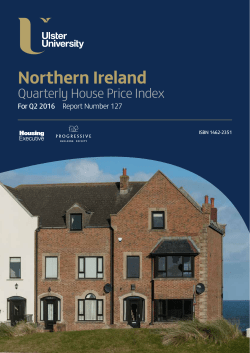 Quarterly House Price Index For Q2 2016
