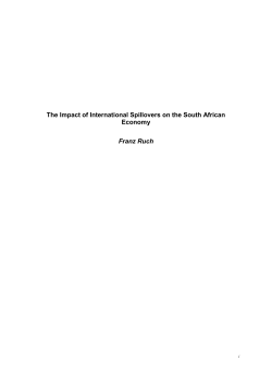 The Impact of International Spillovers on the South African
