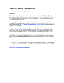 Magic: The Gathering Comprehensive Rules