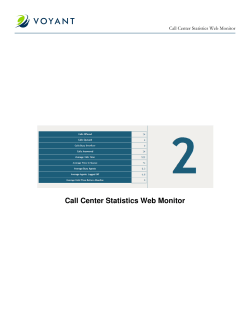 Call Center Statistics Web Monitor