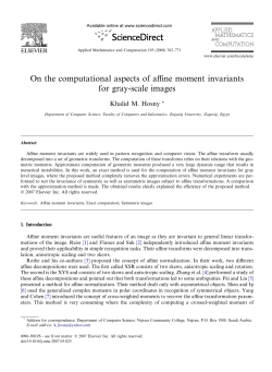 On the computational aspects of affine moment invariants for gray