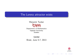 The Lorenz attractor exists