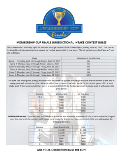 membership cup finals jurisdictional intake contest rules