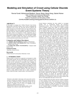 Modeling and simulation of crowd using cellular discrete