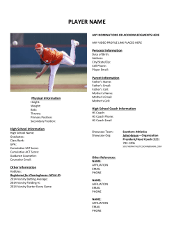 Player Bio Reference Form