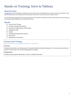 Connect to Data - Tableau Software