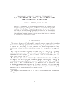 NECESSARY AND SUFFICIENT CONDITIONS FOR