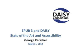 EPUB 3 and Accessibility