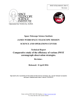 Comparative Study of the Efficiency of Various JWST