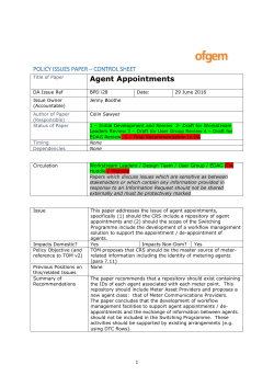 Agent Appointments