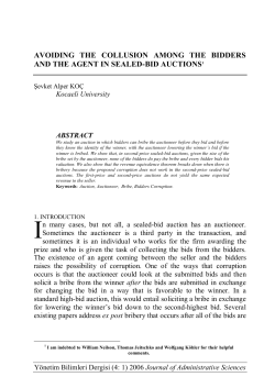 avoiding the collusion among the bidders and the agent in sealed