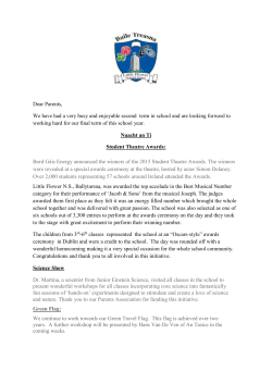 April Newsletter - Little Flower NS | BALLYTARSNA, CASHEL.
