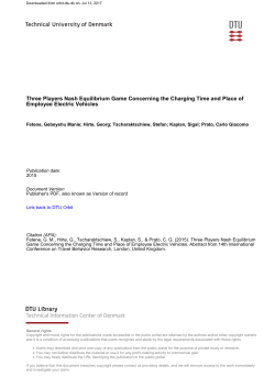 Three Players Nash Equilibrium Game Concerning the