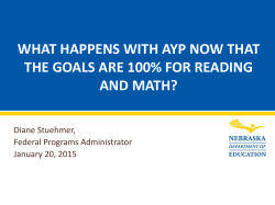 Slide 1 - ESU Staff Development Affiliate