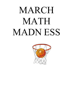 March Math Madness 2015