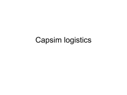 Capsim logistics