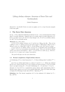 Lifting abelian schemes: theorems of Serre