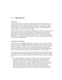 Capital Markets - State Bank of Pakistan