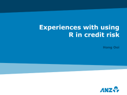 R ans SAS in Banking