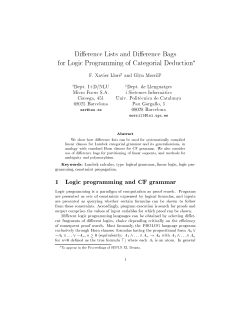 Difference Lists and Difference Bags for Logic Programming of