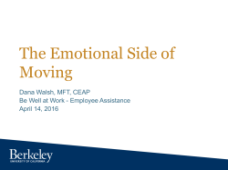 The Emotional Side of Moving