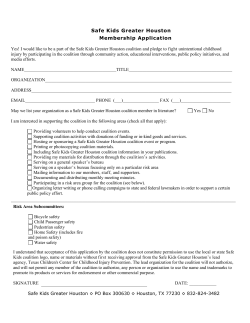 Membership Application - Safe Kids Greater Houston