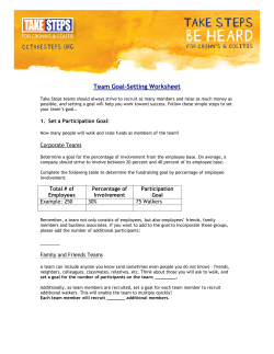 Team Goal-Setting Worksheet
