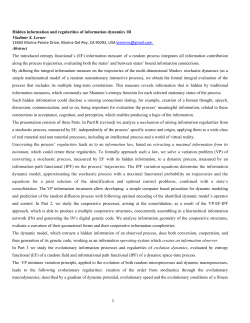 Hidden information and regularities of information