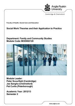 Module Guide Template - My.Anglia Homepage