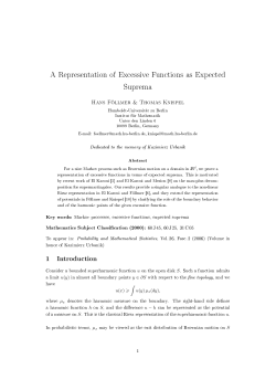 A Representation of Excessive Functions as Expected Suprema