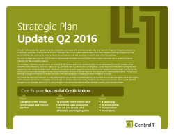 Strategic Plan Update Q2 2016
