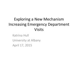 Exploring a New Mechanism Increasing Emergency Department Visits