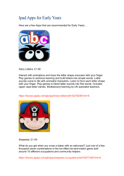 Best iPad Apps for Early Years