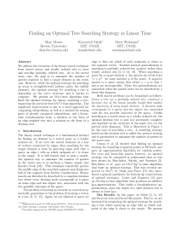 Finding an Optimal Tree Searching Strategy in Linear Time