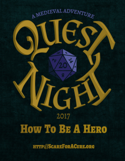 Player`s Guide - Scare for a Cure