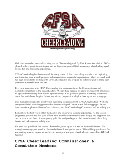 sample cheerleader practice schedule - Cy