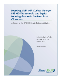 Learning Math with Curious George: PBS KIDS Transmedia and