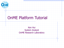 J2ME Workshop - OnME