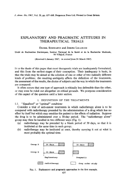 explanatory and pragmatic attitudes in therapeutical trials