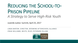 Reducing the School to Prison Pipeline A Strategy to Serve High
