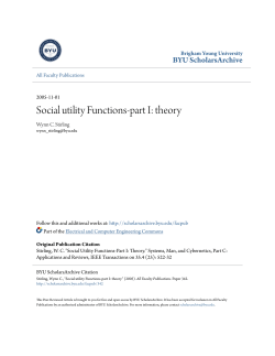 Social utility Functions-part I: theory