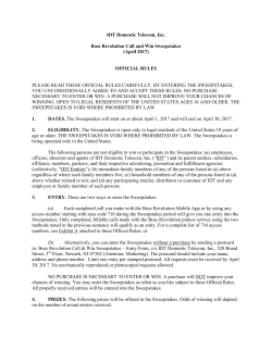 IDT Domestic Telecom, Inc. Boss Revolution Call and Win