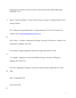 Methods - Biology Department | UNC Chapel Hill