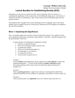 Move 4: Filling the Gap