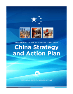 China Strategy and Action Plan - Industry, Tourism and Investment