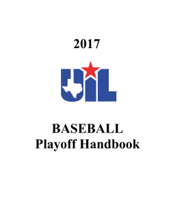 2017 BASEBALL Playoff Handbook