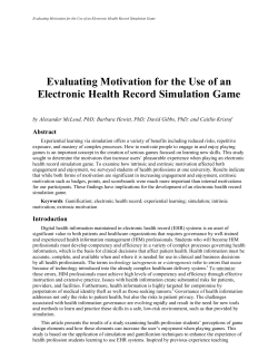 Standards for the Content of the